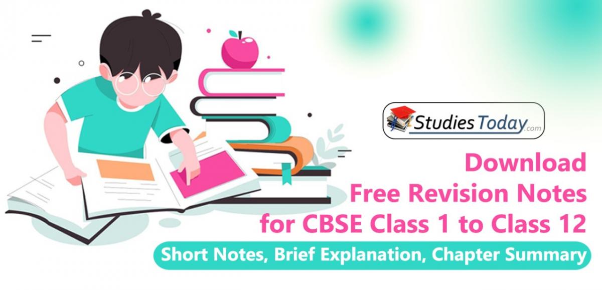 Notes CBSE Class 1 To Class 12